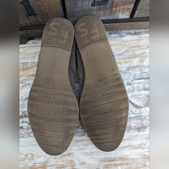 Franco Sorto Suede Slip-on Loafer Taupe Size 8 - Picture 8 of 8